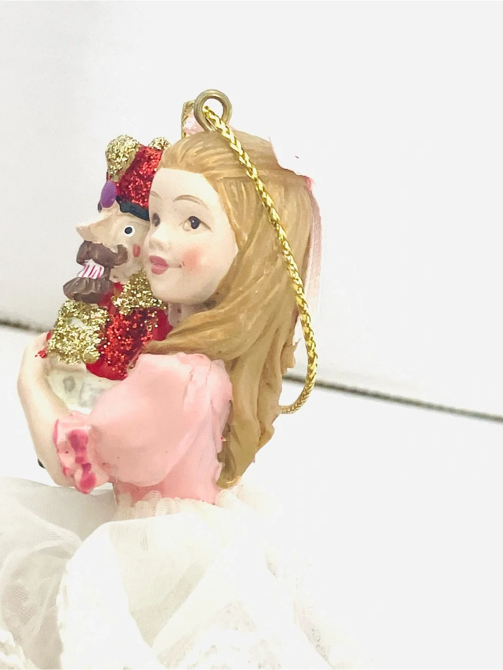 Kurt Adler 5in Resin Clara Girl Nutcracker Suite Christmas Ornament C8419